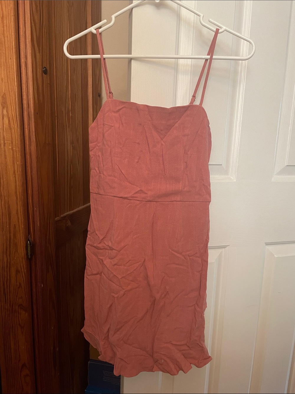 Forever 21 Coral Spaghetti Strap Mini Dress